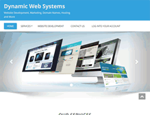 Tablet Screenshot of dynamicwebsystems.com